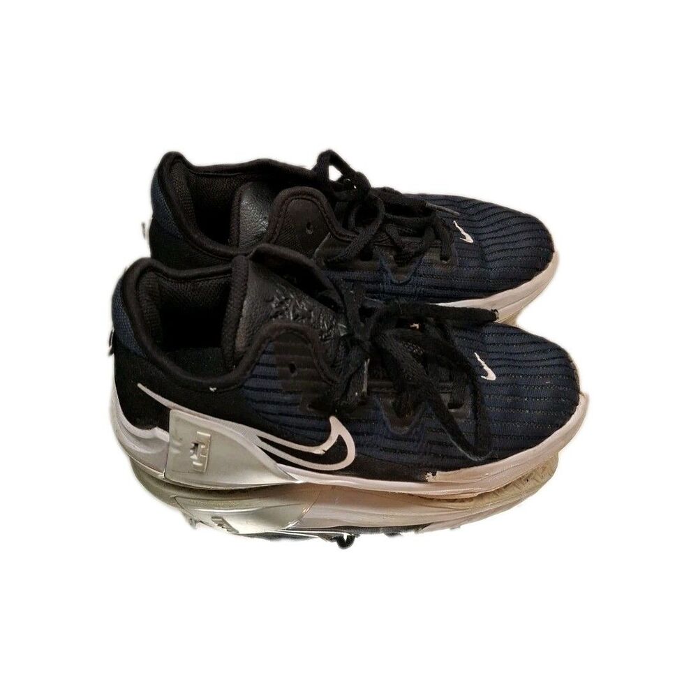 Nike Lebron Witness VI GS Black White Dark Obsidian Mens Athletic Sneaker Size 2